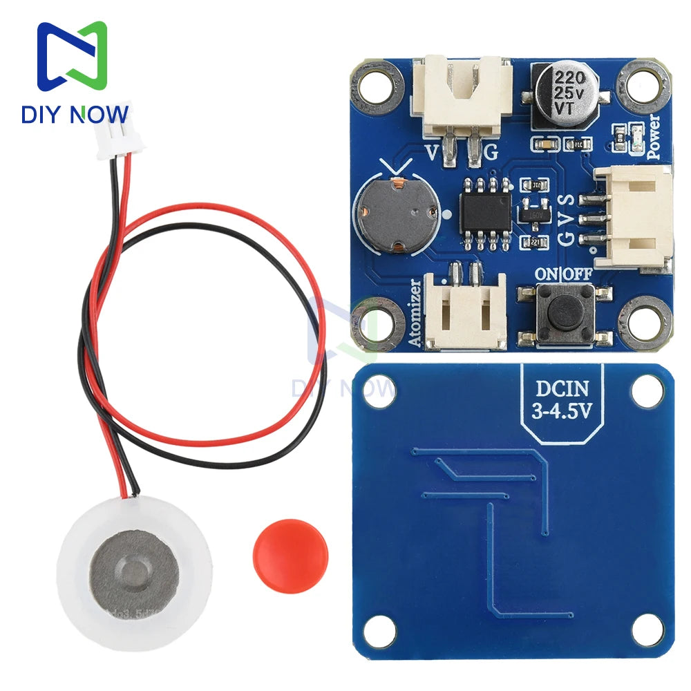 Humidifier Atomizer Driver Module DC 3-4.5V Ultrasonic Spray Supports Single-Chip Microcomputer Programming Control