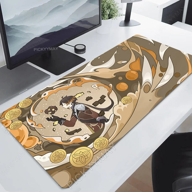 Genshin Impact Mouse Pad Yae MikoGamer Mousepads Gaming Mousepad Keyboard Mat Large  Mouse Pads Big Computer Desk Mats Anime