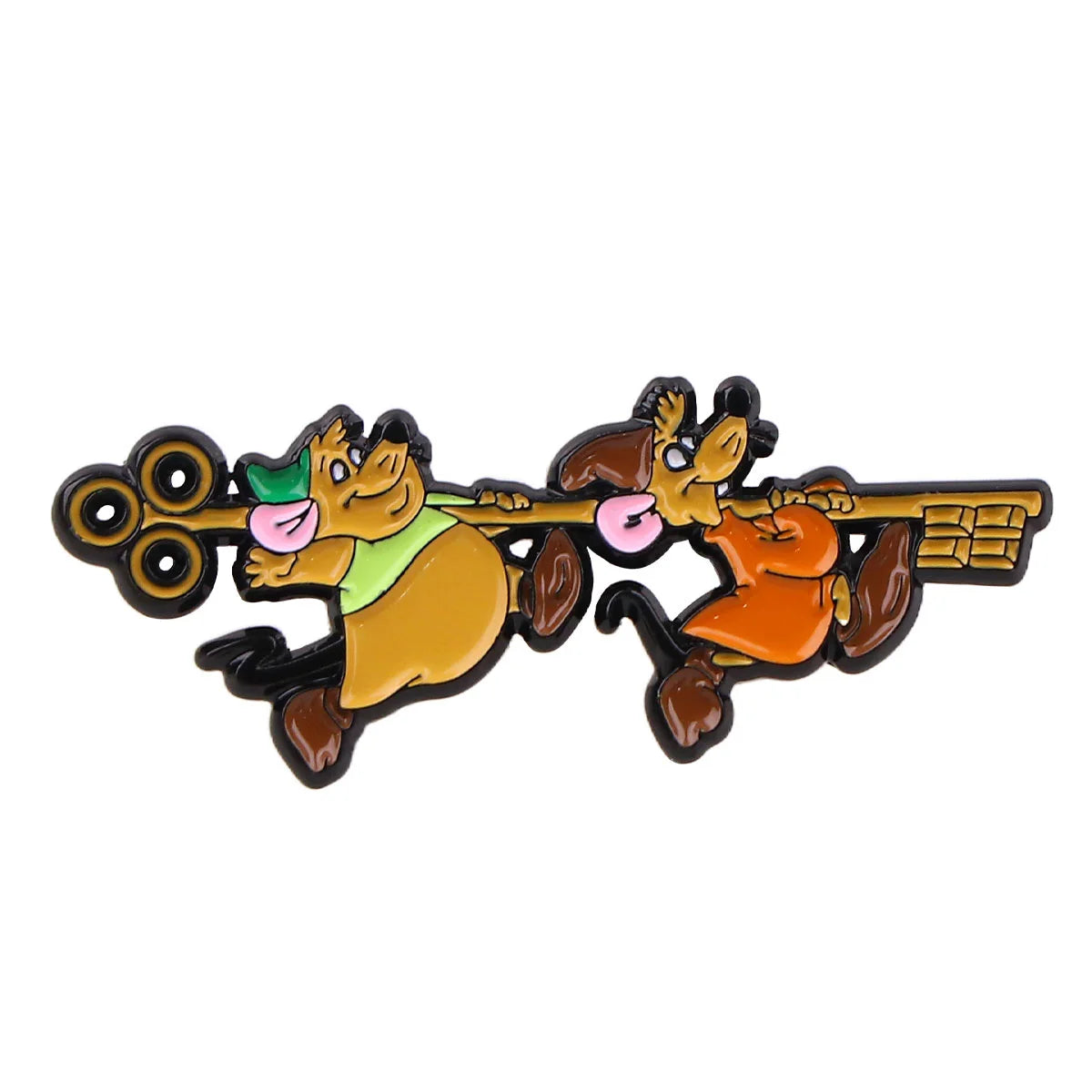Fairy Tale Enamel Pins Cute Cartoon Mouse Brooches for Backpacks Clothing Lapel Badges Anime Jewelry Gift for Kids Women