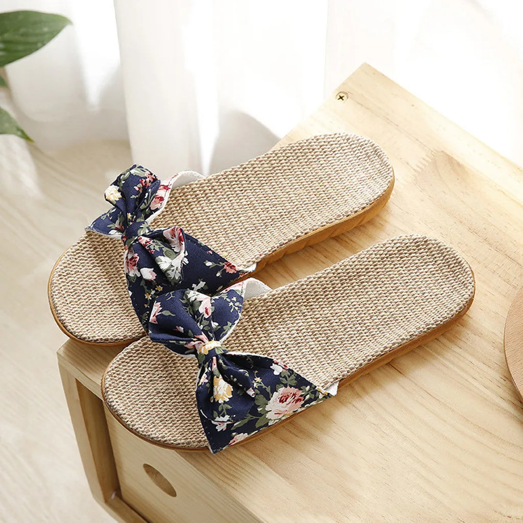 Neue Sommer Damen Pantoffeln Outdoor Strand Sandalen Bohemian Ethno-Stil Handgemachte Espadrilles Plateau Pantoffeln Flip-Flops Damen