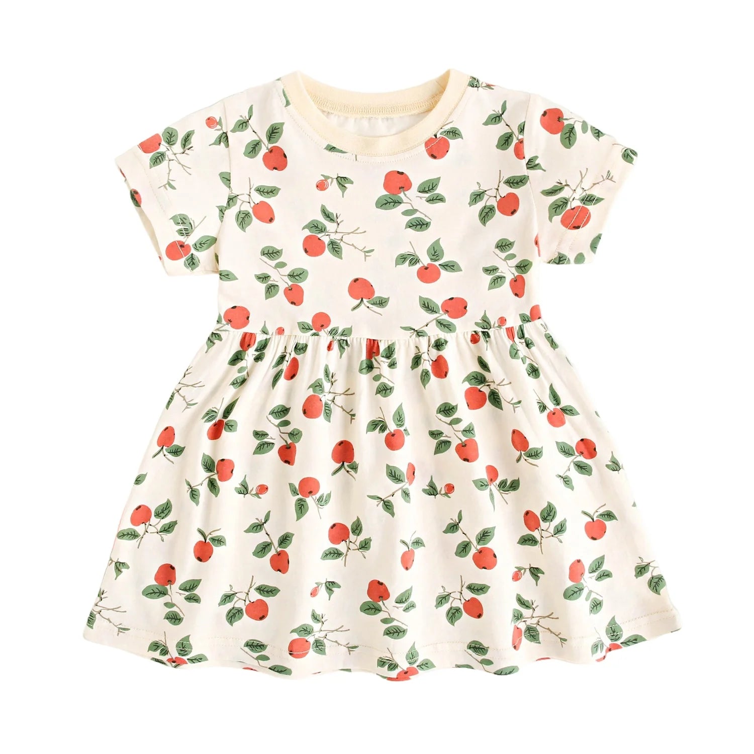 Sanlutoz Summer Short Sleeve Baby Girls Dress Little Kids Dresses Soft Clothing Holiday Casual