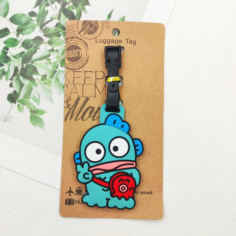 KUROMI Cinnamoroll Luggage Label Travel Luggage Tag Hello Kitty Suitcase ID Address Holder Baggage Boarding Portable Ticket