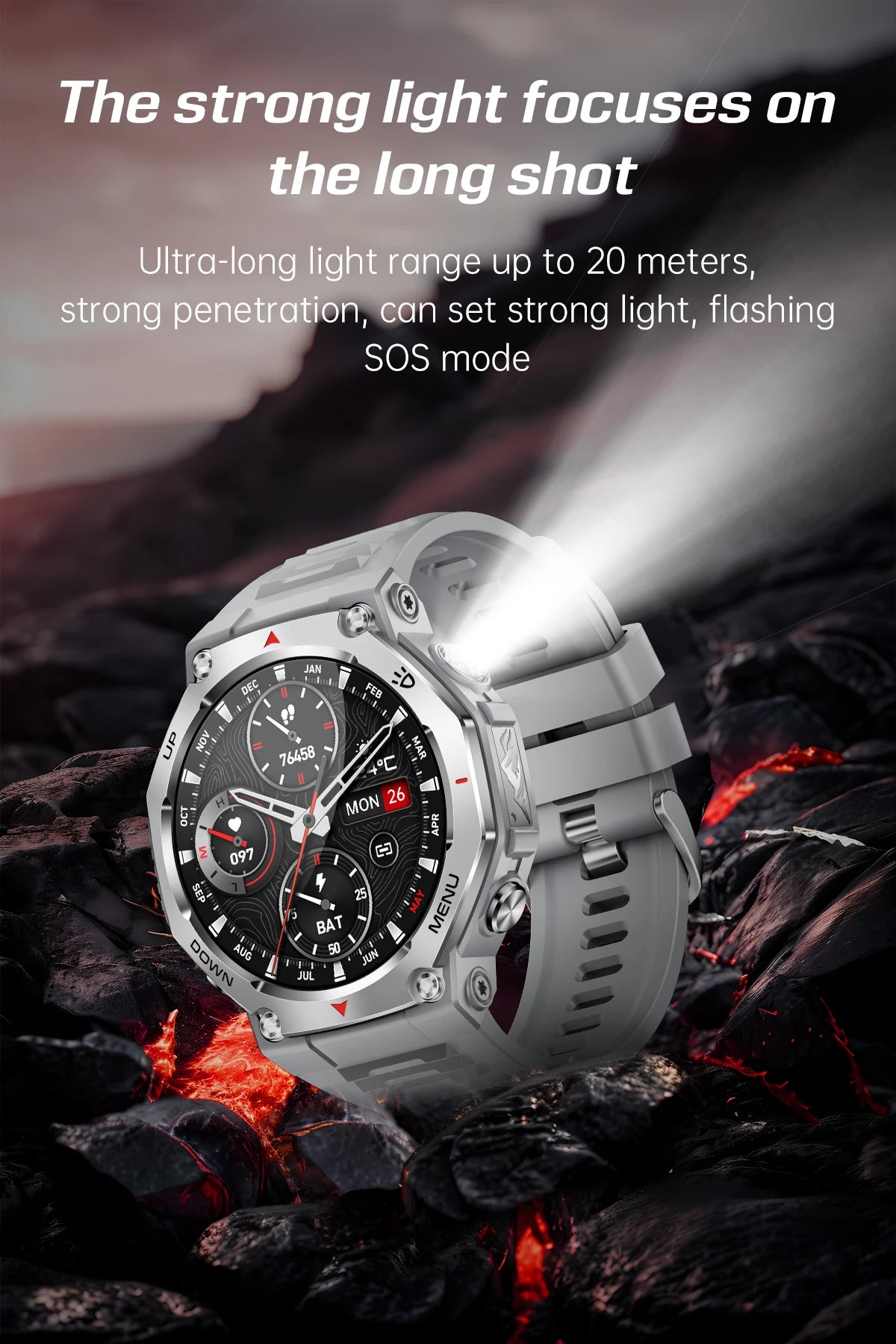 Smartwatch for iPhone Andriod,wireless call dialing,sports mode,incoming call and message push,fitness tracker,health monitoring