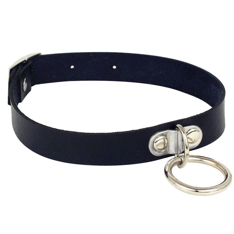 Harajuku Punk Rock Gothic Choker Necklace Women Sexy PU Leather Heart Lock Key Spike Collar Chocker Gothic Cosplay Accessories