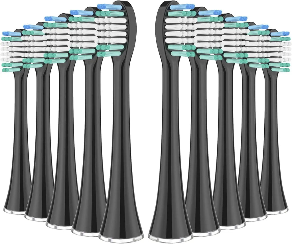 Replacement Toothbrush Heads for Aquasonic Black Series Pro Vibe Series Duo Series Pro Electric Toothbrush Refill Nylon Bristles