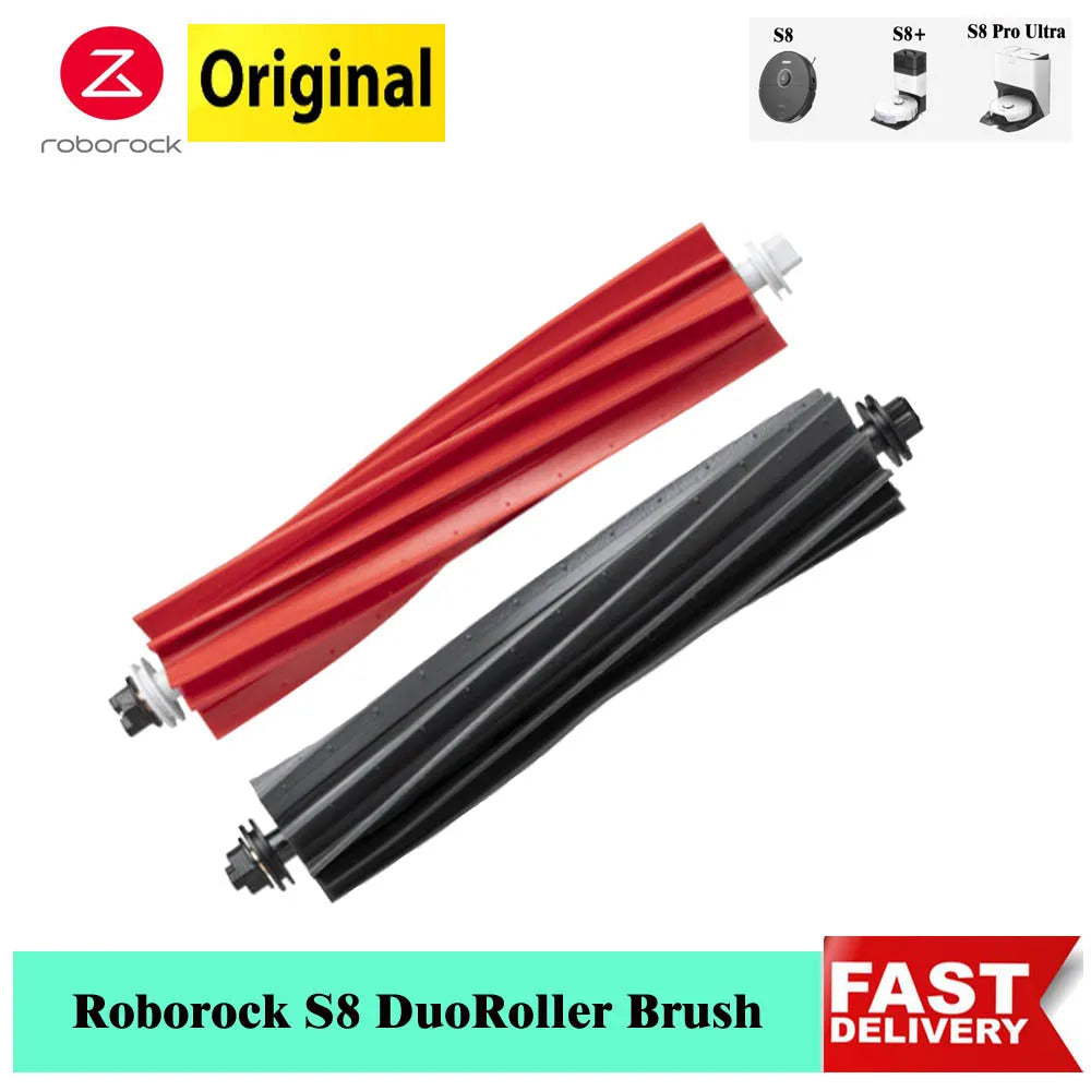 Genuine Roborock S8 Pro Ultra DuoRoller Main Brush Accessory S8 S8+ Vacuums Cleaner Twined Rubber Brush Original Spare Parts