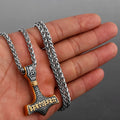 Original Viking Stainless Steel Thor Hammer Multiple Styles Domineering Unisex Necklace Pendant Boyfriend Gift Wholesale