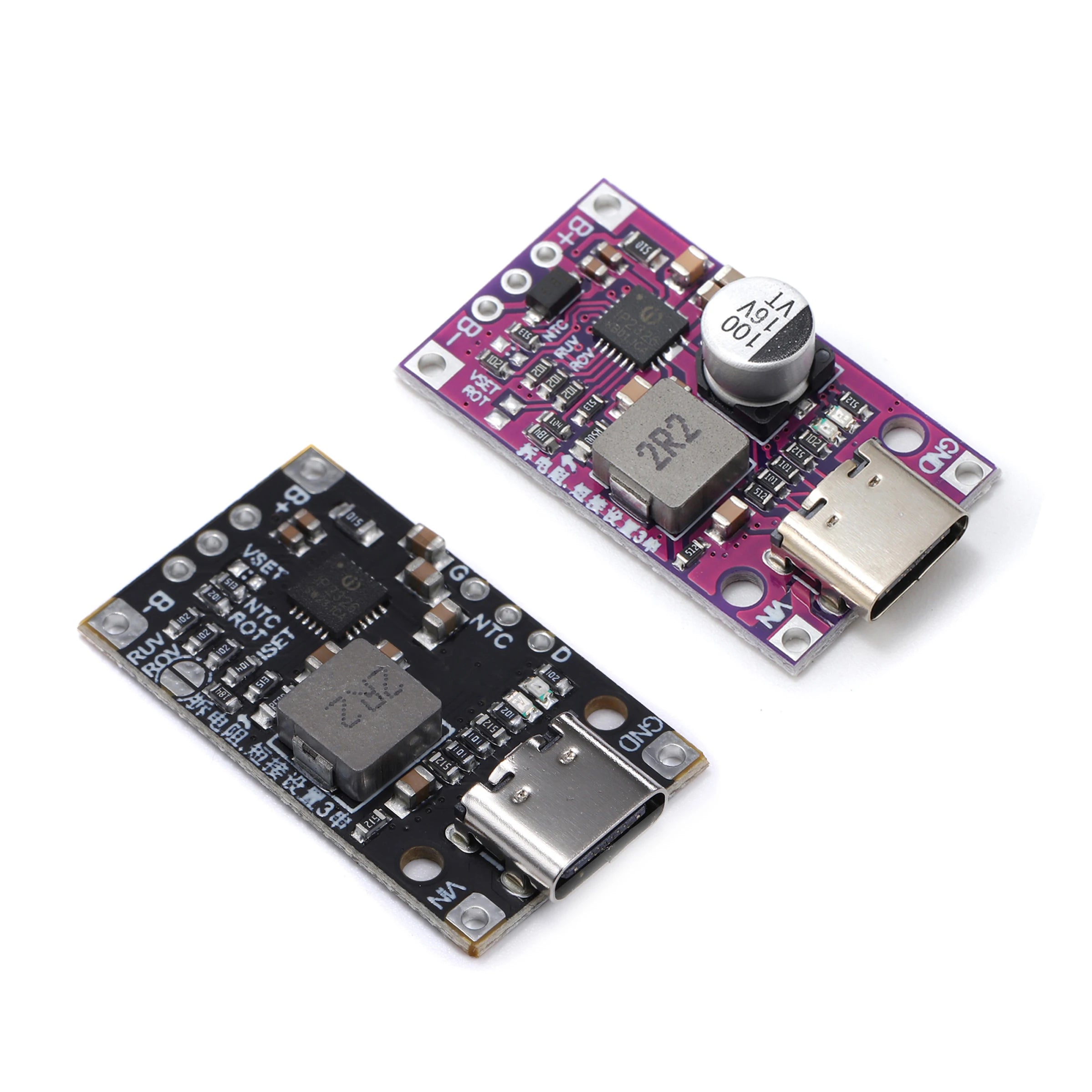 Type-C USB 2/3S BMS 15W 8.4V 12.6V 1.5A Lithium Battery Charging Boost Module With Balanced Support Fast Charge With Indicator