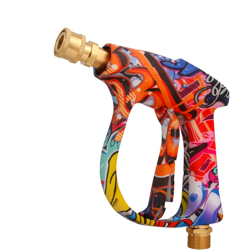 2175psi High-Pressure Water Gun Beautiful Graffiti Painting Optional 1L Foam Cannon 1/4 Quick Nozzle Set Rubber Nozzle Bracket