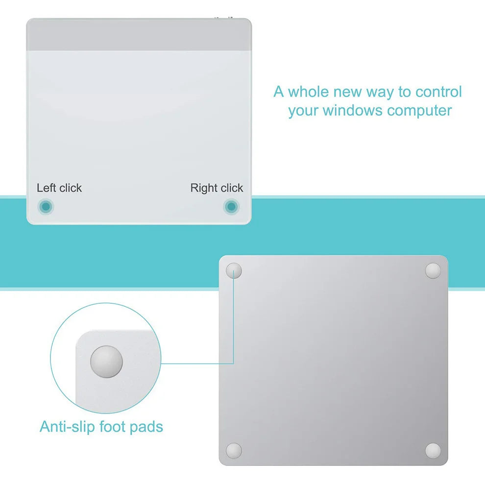 Trackpad: Wired, USB-C, Aluminum Mouse Pad Works with Windows 10/11