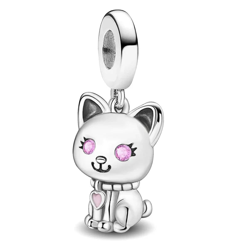 925 Sterling Silver Owl Dinosaur Panda Chameleon Cute Charm Bead Fit Diy Bracelet Bangle Making Gift of High Quality Jewelry