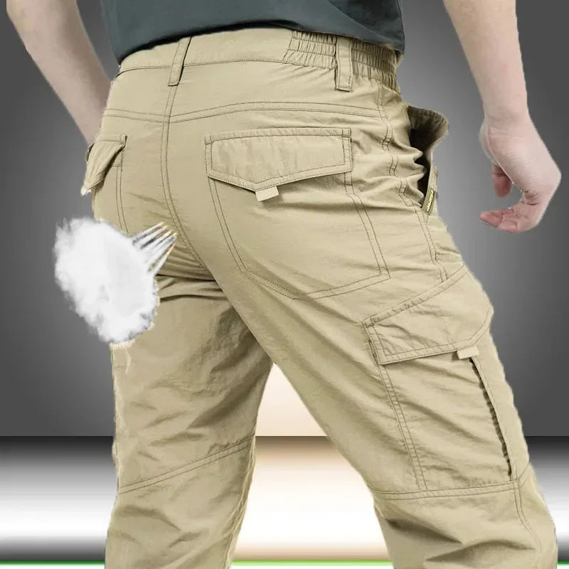 Men's Urban Lightweight Tactical Cargo Pant Summer Breathable Army Military Long Trousers Male Waterproof Quick Dry Casual Pants
