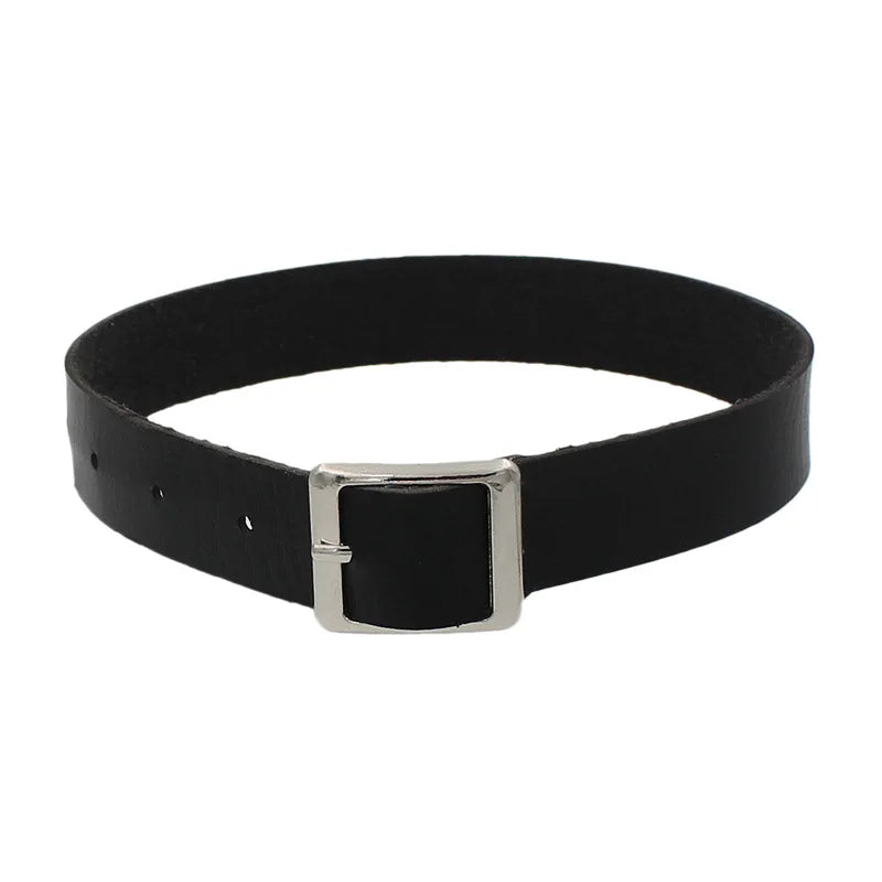 Harajuku Punk Rock Gothic Choker Necklace Women Sexy PU Leather Heart Lock Key Spike Collar Chocker Gothic Cosplay Accessories