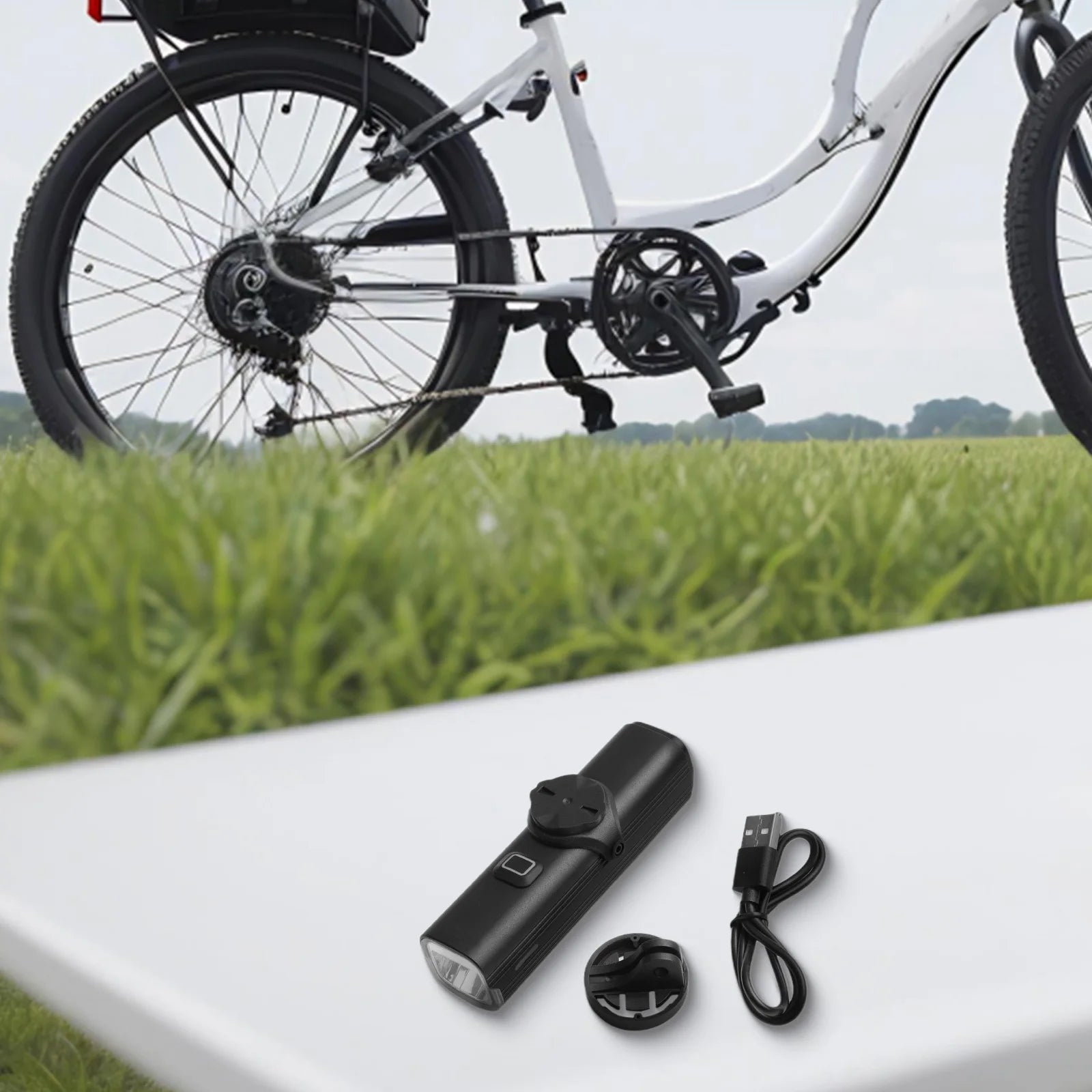 For Bike Computer Stands Bike Lights For Night Riding Night Riding Size 110x31x37MM Type-C Rechargeable 5 Modes