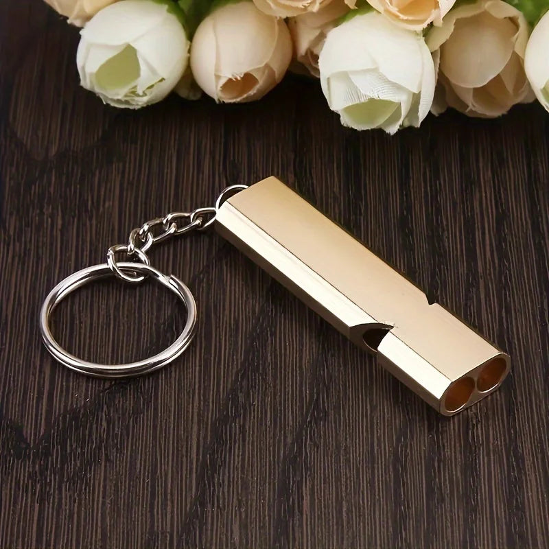 1 portable survival whistle keychain: the perfect EDC device for outdoor camping, travel, hiking, and mountaineering!