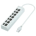 Hoëspoed 4/7 Poorte USB HUB 2.0 Adapter Uitbreider Multi USB-verdeeler Meervoudige verlenger met LED-lampskakelaar vir rekenaar skootrekenaar