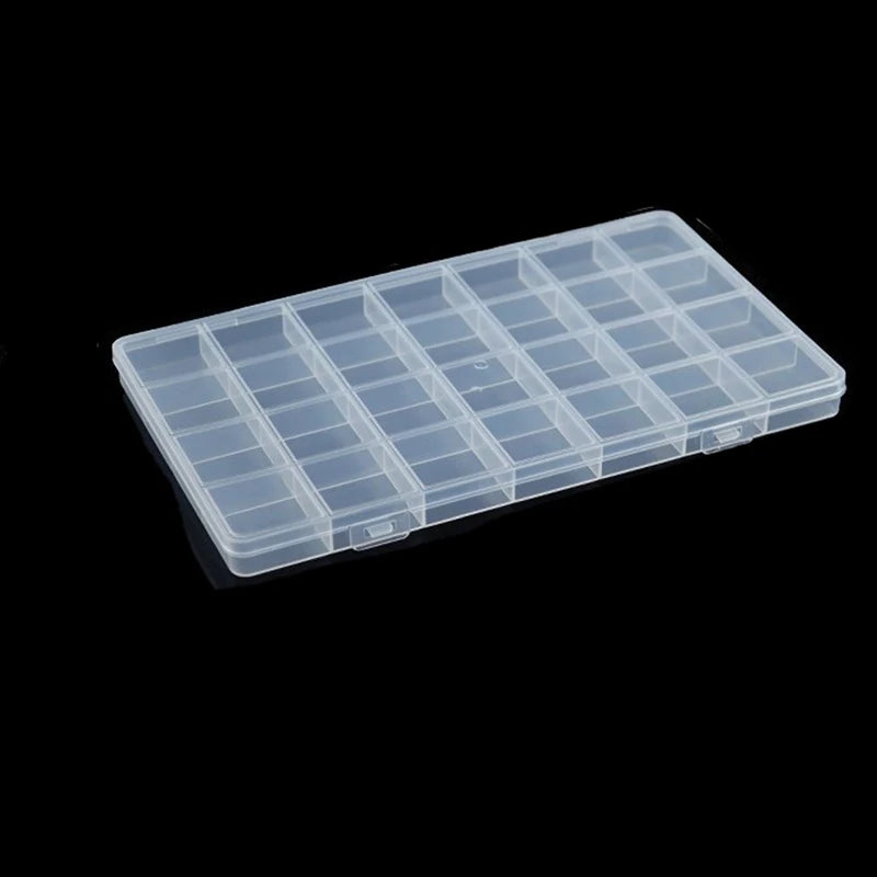 28-Compartment Plastic Organizer Box for Small Items Jewelry Beads Hardware Accessories Separation Tray Storage Container