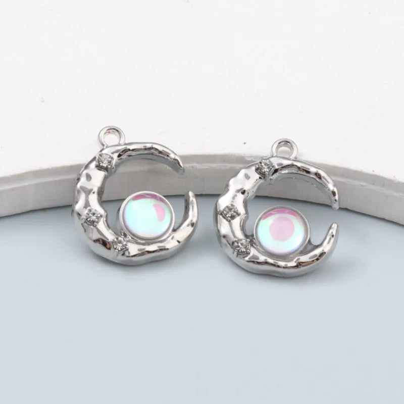 10pcs New Heart Enamel Charms Pink Fashion Y2K Style Pendants For Making DIY Handmade Findings Accessories Necklace Jewelry