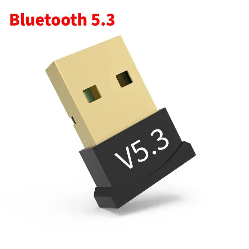 Bluetooth 5.3/5.4 Transmitter And Receiver USB Adapter Plug And Play For PC TV Car External Speakers Wireless Audio Dual Mode