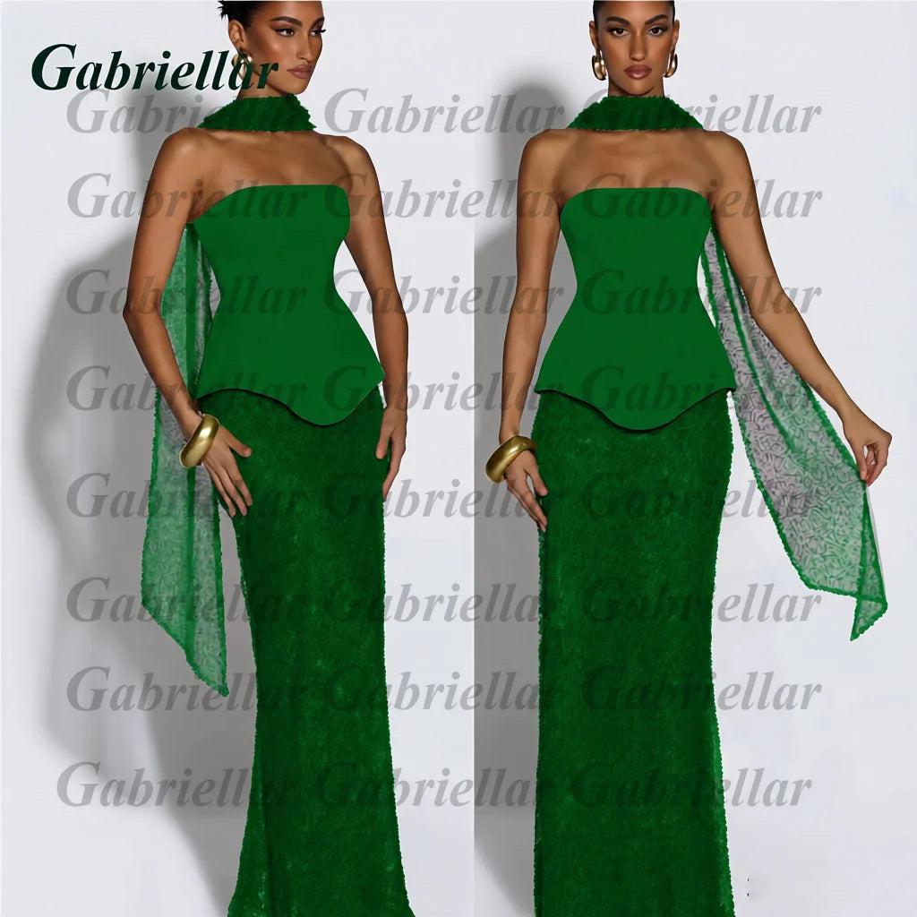 Gabriellar Fancy Bling Tulle Prom Dresses for Women Sequins and Beads Sleecveless Lacing up Special Occasion Gown Customized