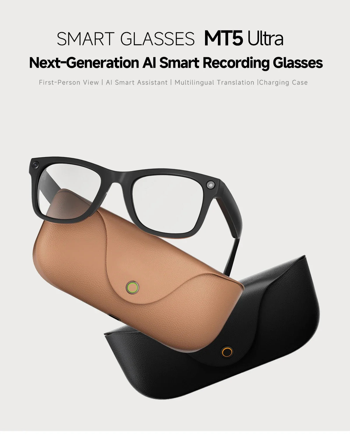 2026 New Smart Glasses 800W Take Pictures Record Al Translation WIFI Transmission AI Recognition GPT 2000MAH Music Smart Glasses