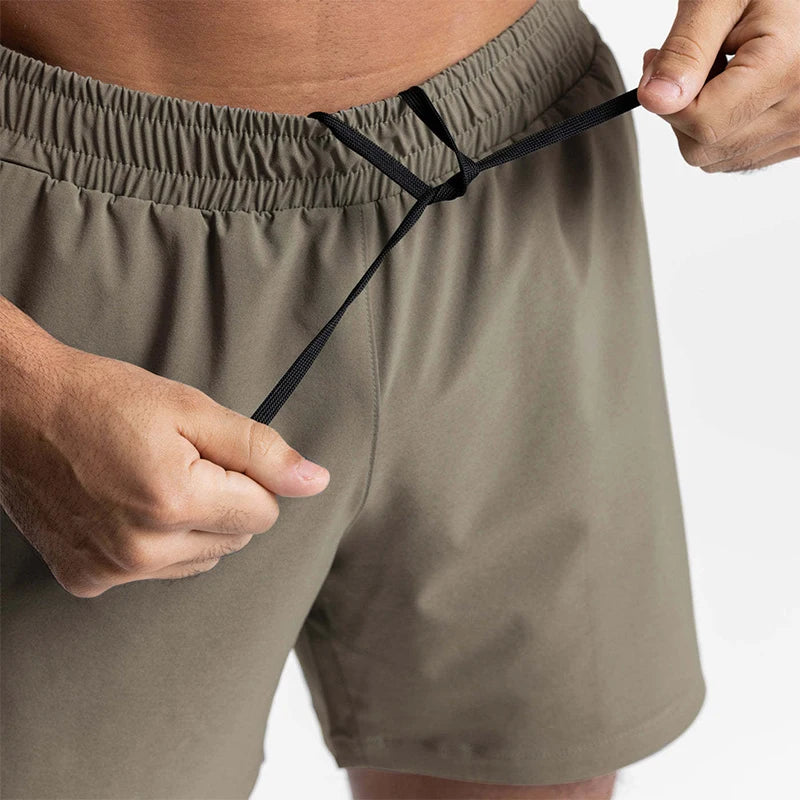 Summer New Gym Jogging Exercise Shorts Men's Sports Fitness Quick-drying Multiple pockets Running Shorts Men Casual Shorts