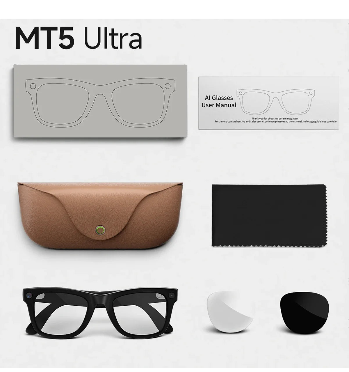 2026 New Smart Glasses 800W Take Pictures Record Al Translation WIFI Transmission AI Recognition GPT 2000MAH Music Smart Glasses