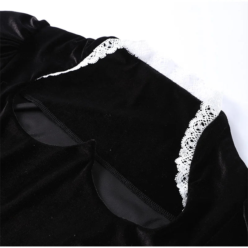 Square Collar Puff Sleeve Women Dress Patchwork Slim Pleated Lady Maxi Dresses 2026 Elegant Spring Vintage Female Vestidos