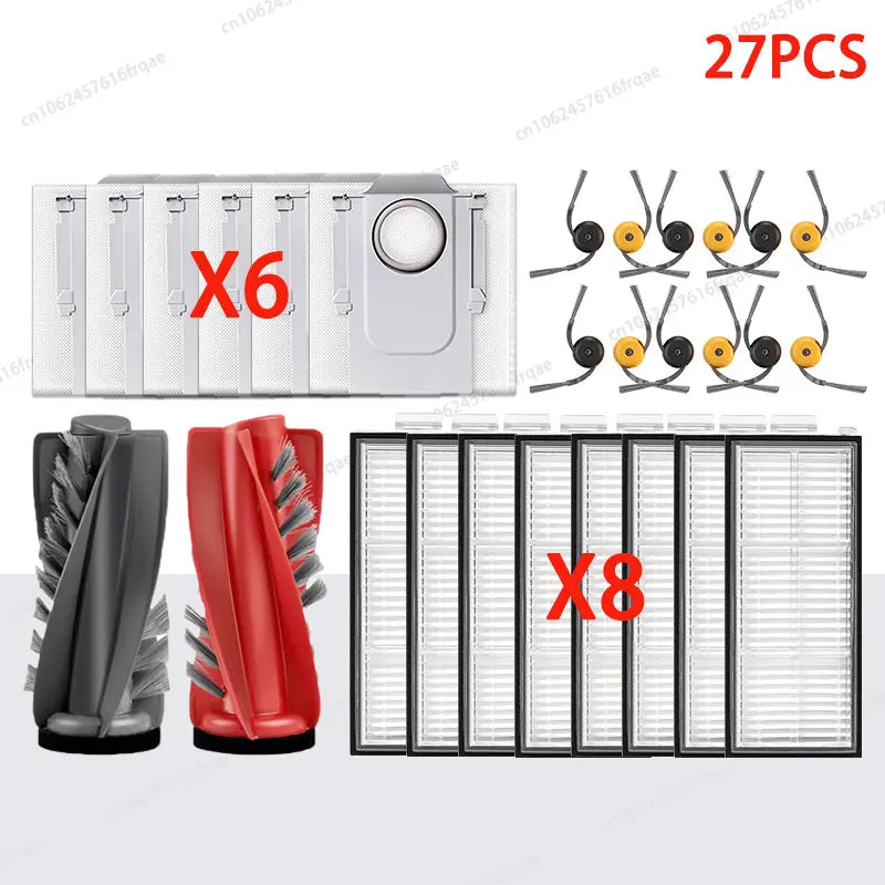 Roborock Qrevo Curv 2 Flow Robot vacuum cleaner Accessories Main Side Brush Hepa Filter Mop Cloth Dust Bag Replacement Parts