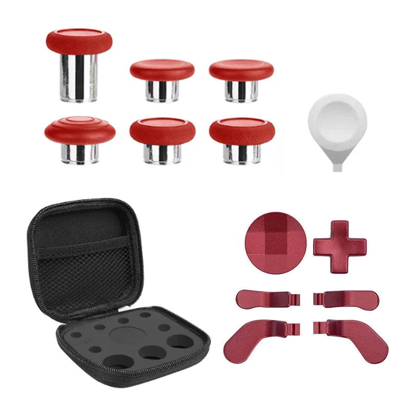 13 in 1 Metal Thumbsticks Joystick Cap For Xbox One Elite Series 2 Controller 6 Swap Stick 4 Paddles And D-Pads Accessories