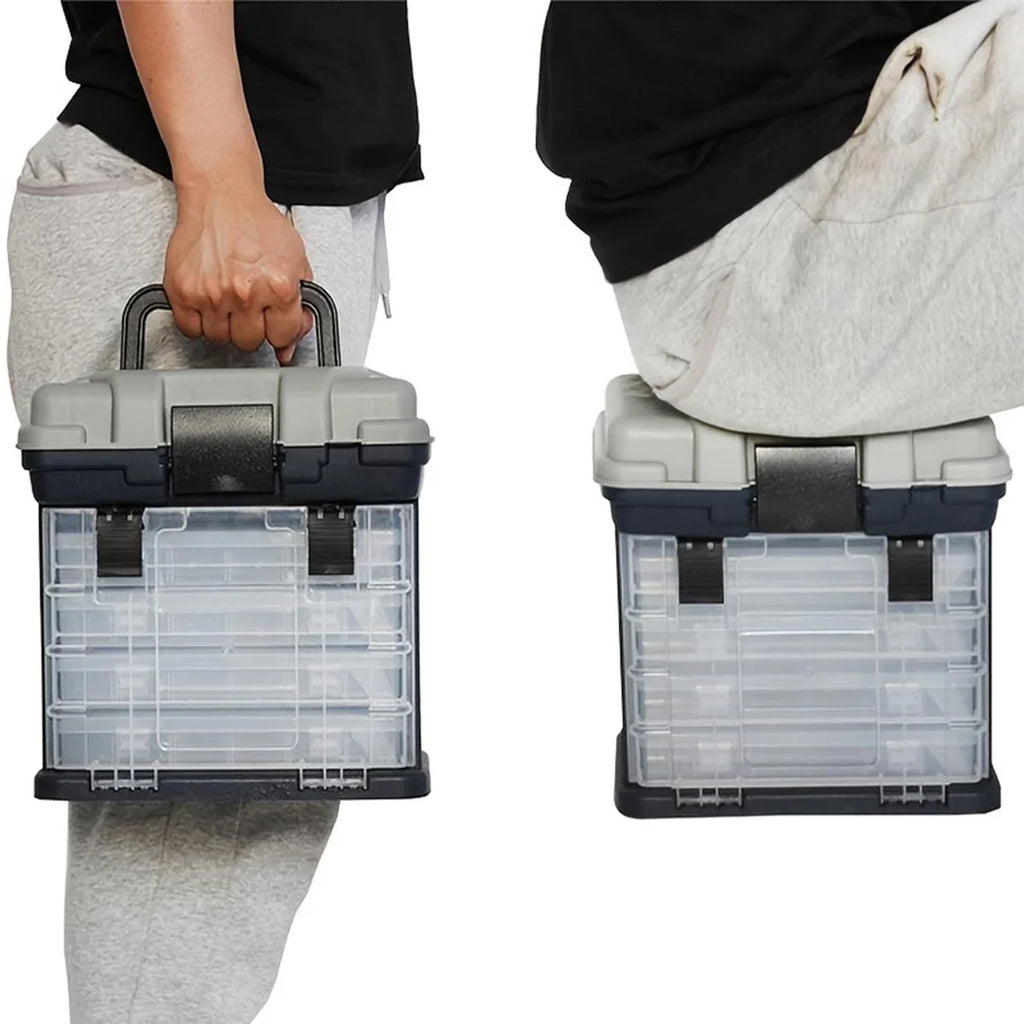 Multifunction Fishing Tackle Box Portable Lure Accessory Storage Box Angling Tool Case Handheld Organizer for Fishing Gear