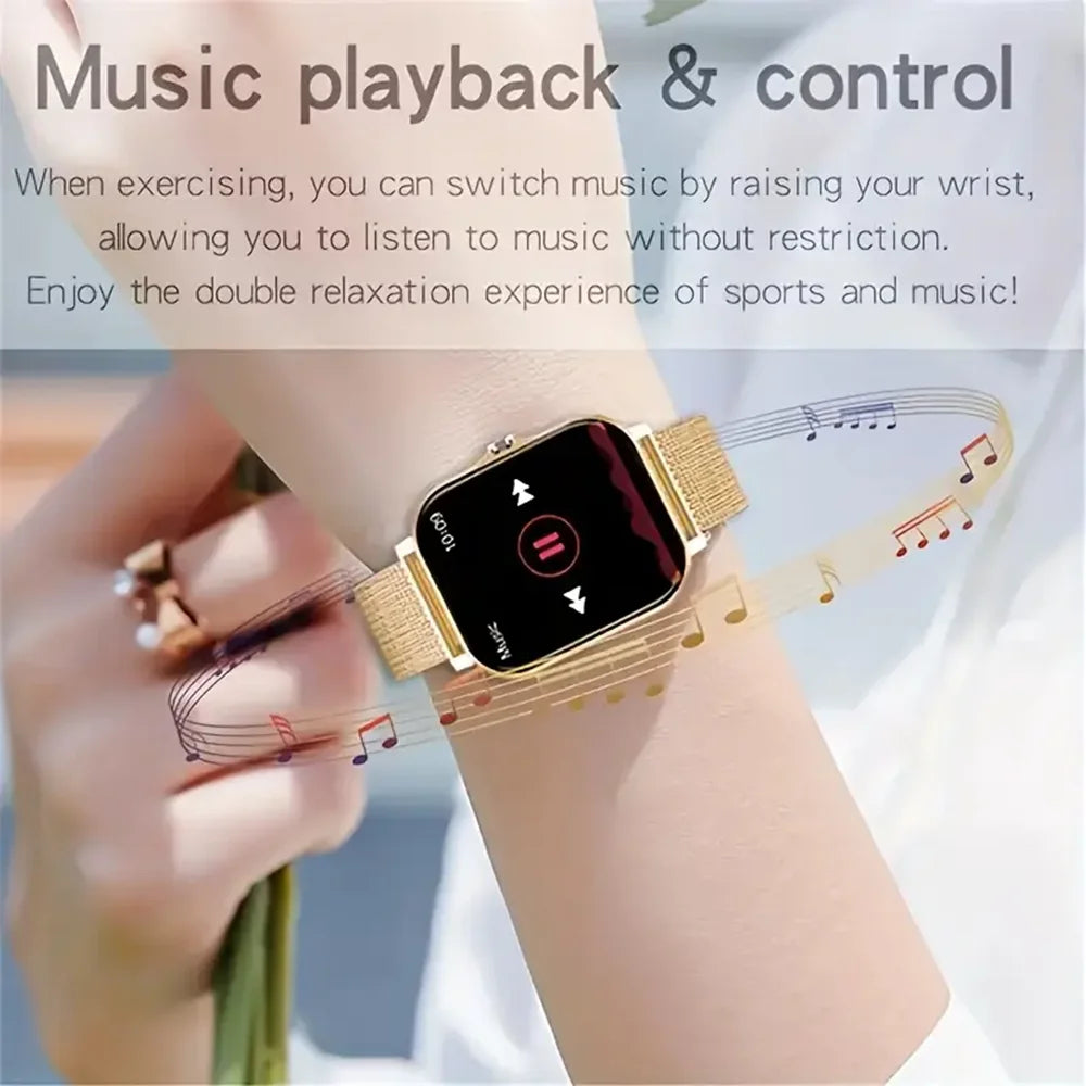 KESHUYOU 2025 New Smart Watch Bluetooth Talking Blood Oxygen/Blood Pressure Monitor Smart Watch for Women Men Holiday Gift