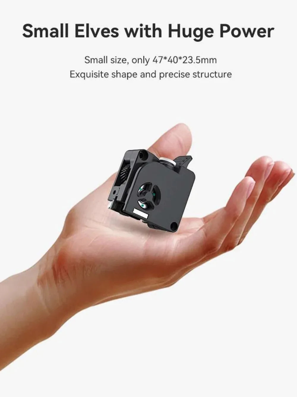 Creality K2 Plus Extruder Kit K2P Extrusionsgetriebe-Ersatz mit Doppelzahnradantrieb für reibungslose Filamentzufuhr, Filamentbrucherkennung