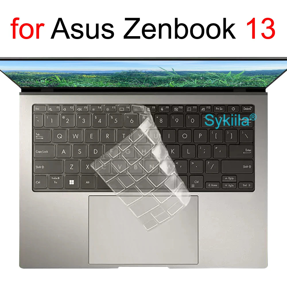 Keyboard Cover for ASUS Zenbook 14 OLED Flip Pro UX3406 UX3405 UX3404 UP3404 UX6404 Q420 UX5401 Silicone Protector Skin Case