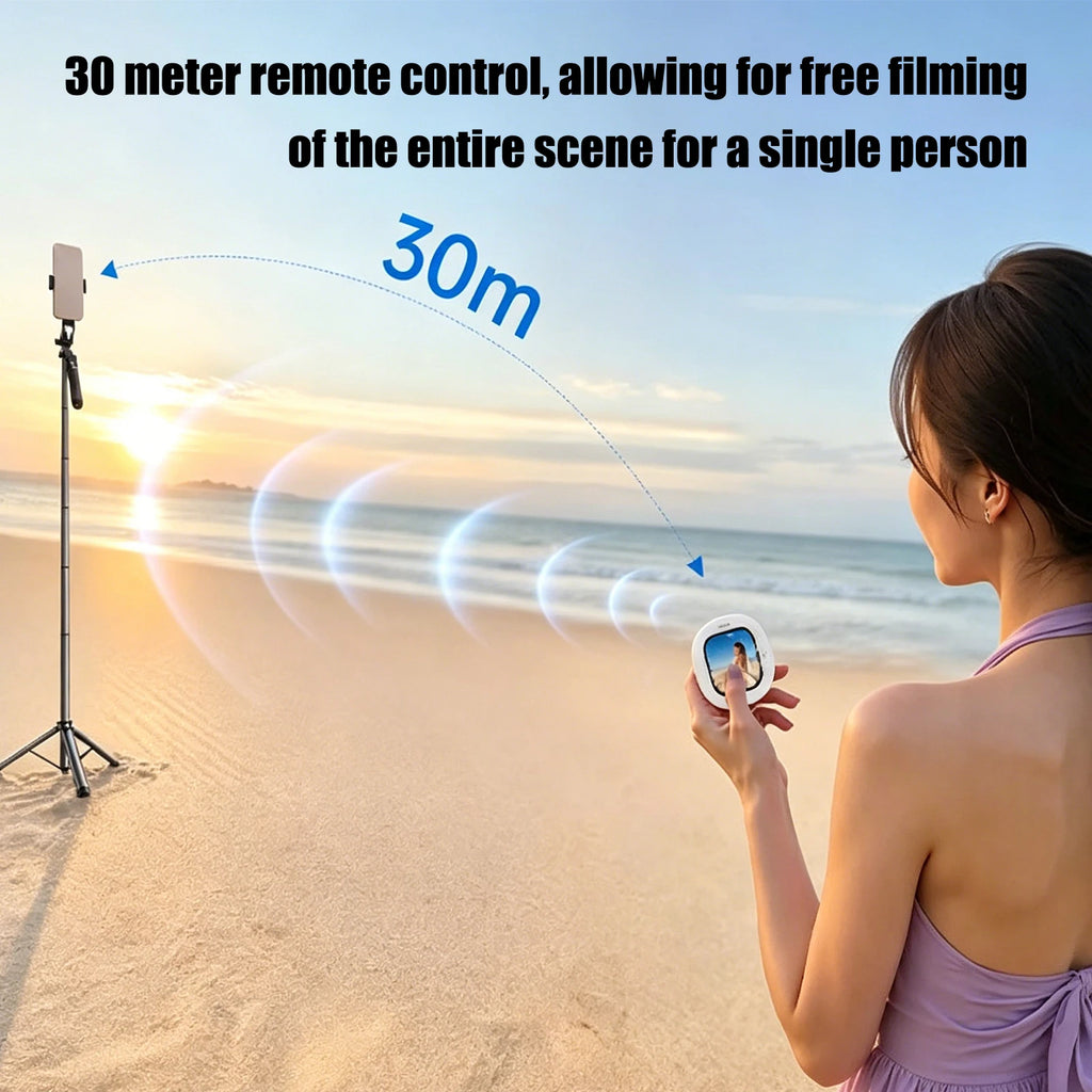 2026 Portable Smartphone Selfie Screen Casting Device for Phone Rear Camera Wireless Selfie Vlog Live Monitor for iPhone Android