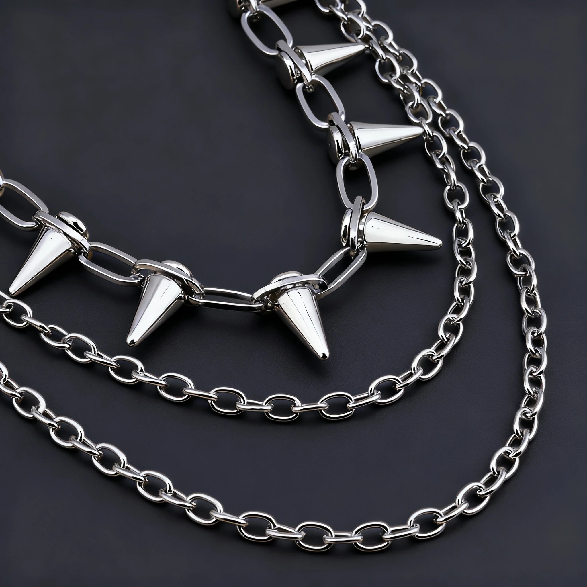 Unisex Hip Hop Punk Rock Metal Waist Chain Pants Key Ring Trousers Chain Wallet Accessory Jeans Jewelry Gift for Men And Women