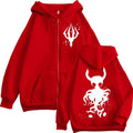 Limited Hollow Knight Game Graphic Zipper Hoodies Gothic Vintage Zip Up Hooded Sweatshirts Men Women Fashion Casual Pullovers