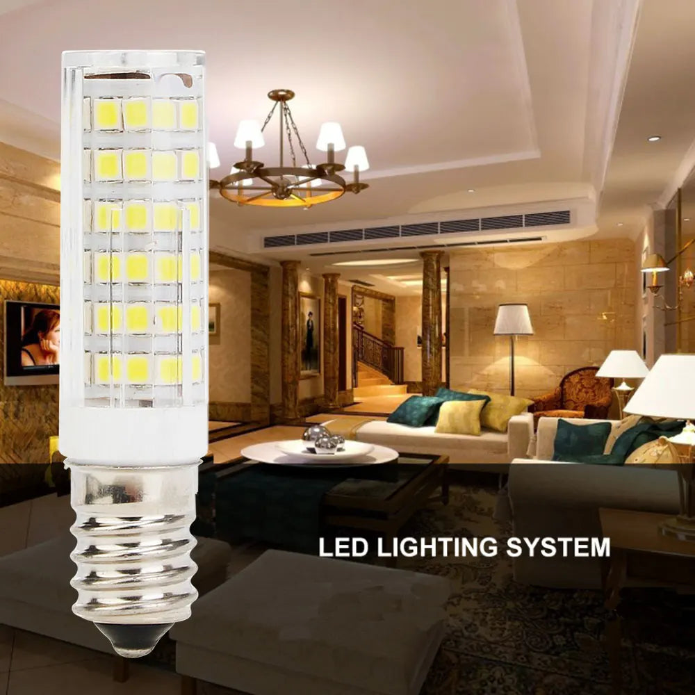 E14 LED Bulb 7W 9W 12W 15W 18W, 220V-240V Bright Mini Corn Light, 2835 SMD, 360° Beam Angle, Replace Halogen Chandelier Bulbs