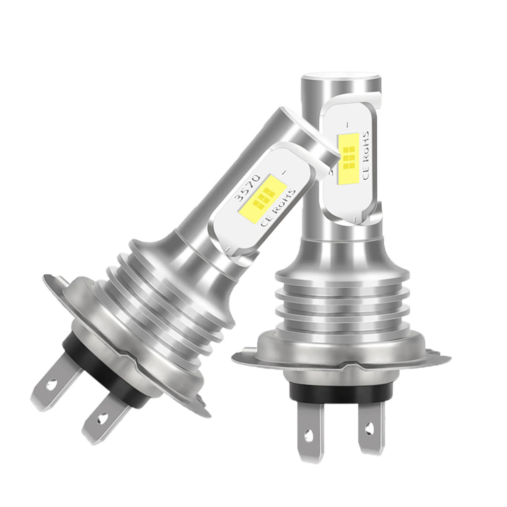 2PCS H7 6000K White Super Bright Headlight Fog Bulbs 3570 CSP-Chips High/Low Beam Plug&Play