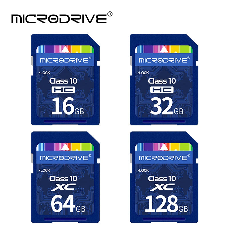 Hochgeschwindigkeits-Class10-SD-Karte 32 GB SD-Karte 128 G 64 GB 32 GB 16 GB SD-Speicherkarte SD-Pendrive für Kamera-Microdrive