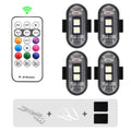 RGB Led Scooter Flitsligte Fiets LED Flitsposisie Draadlose Lig Vliegtuig Helikopter Waarskuwingsligte Toebehore