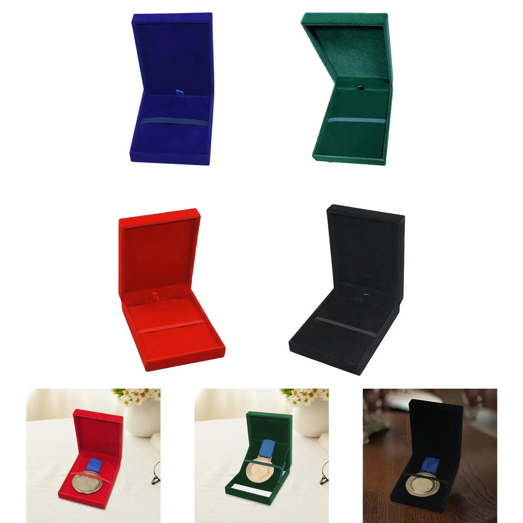 Medals Display Case Storage Box Protection Dustproof Collector Collection Organizer Holder for Pin Soccer Sports Award