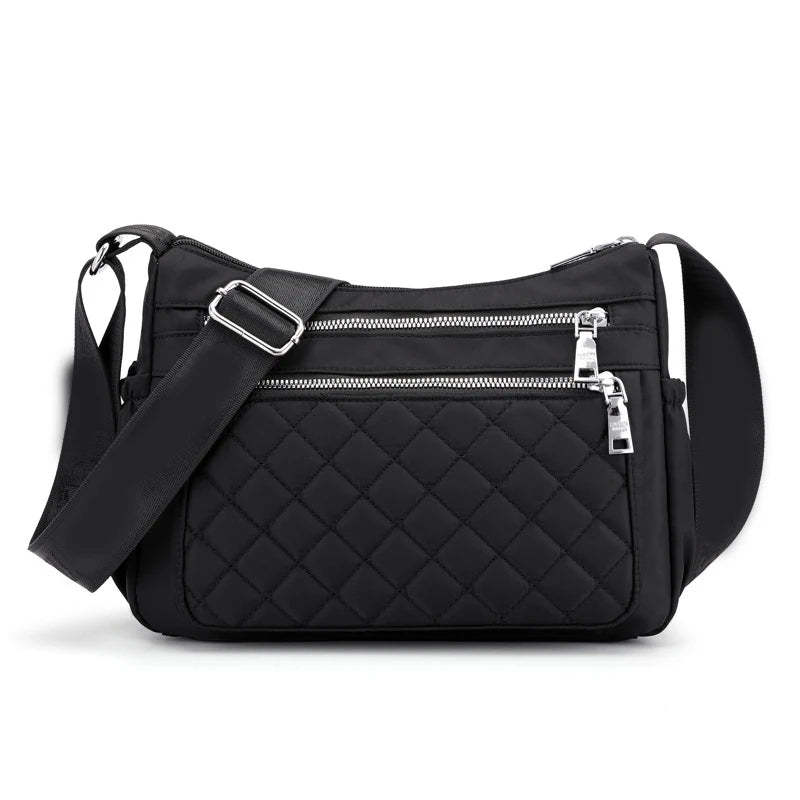 Yogodlns Women Nylon Shoulder Bag Waterproof Multi-pocket Zipper Bag Ladies Travel Messenger Bag For Designer Bolsa Feminina