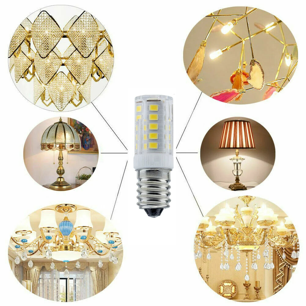 E14 LED Bulb 7W 9W 12W 15W 18W, 220V-240V Bright Mini Corn Light, 2835 SMD, 360° Beam Angle, Replace Halogen Chandelier Bulbs