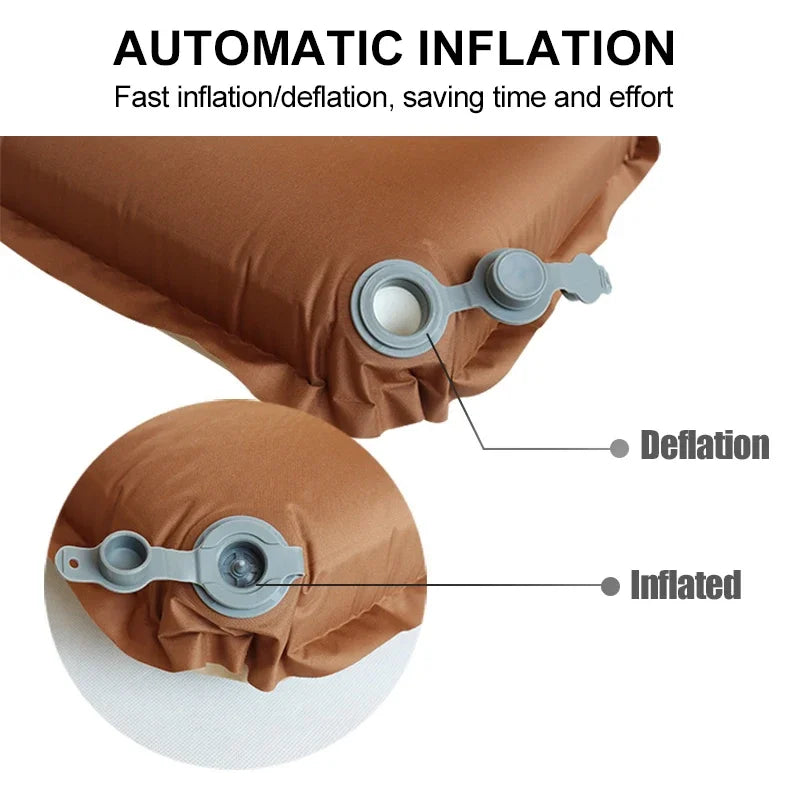 Westtune Camping Pillow Portable Self Inflating Sleeping Pillow 3D Ultralight Sponge Compact Pillow Outdoor Travel Neck Pillow