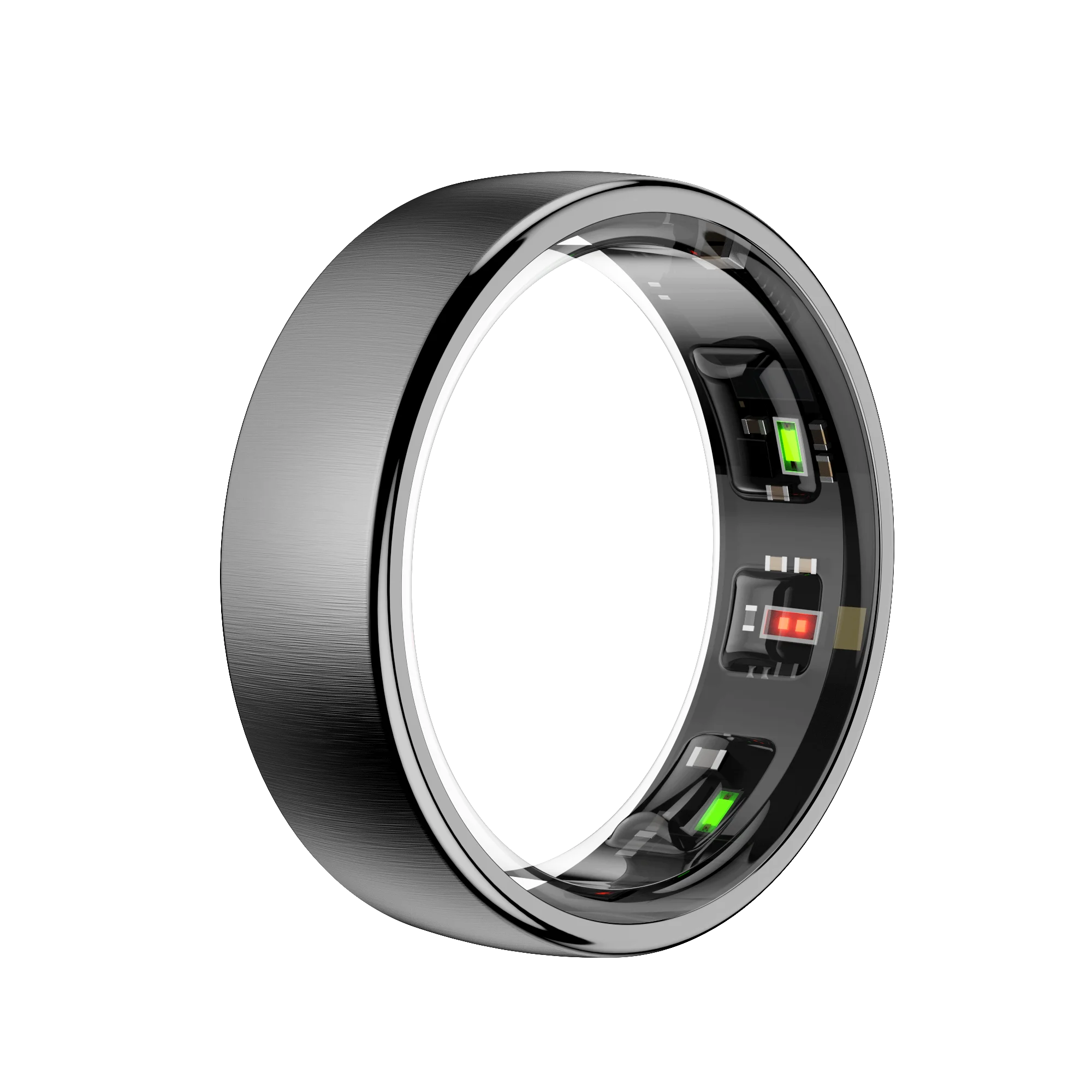 Slim Ring Mans Vroue met Laaikas, Hartklop Bloedsuurstof, Vel Temperatuur Monitor, 5ATM Waterdig vir Android iOS