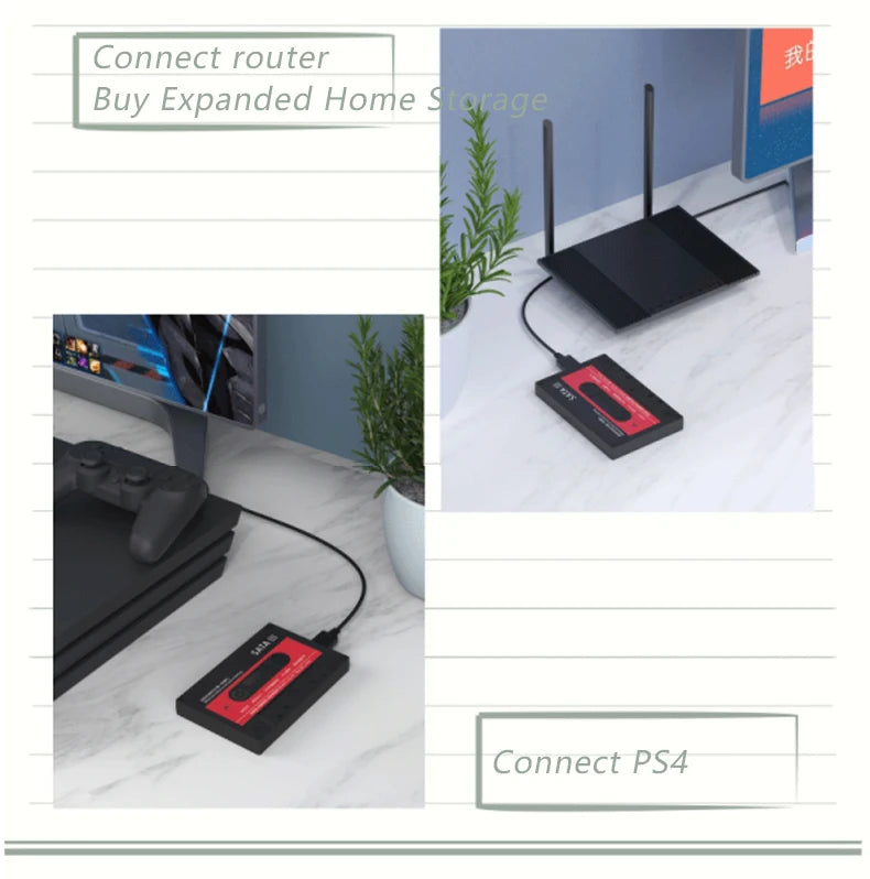 UTHAI T46 New 2.5" External Hard Drive Enclosure, USB 3.0 SATA 5Gbps HDD & SSD  Tape Enclosure UASP for PC Notebook