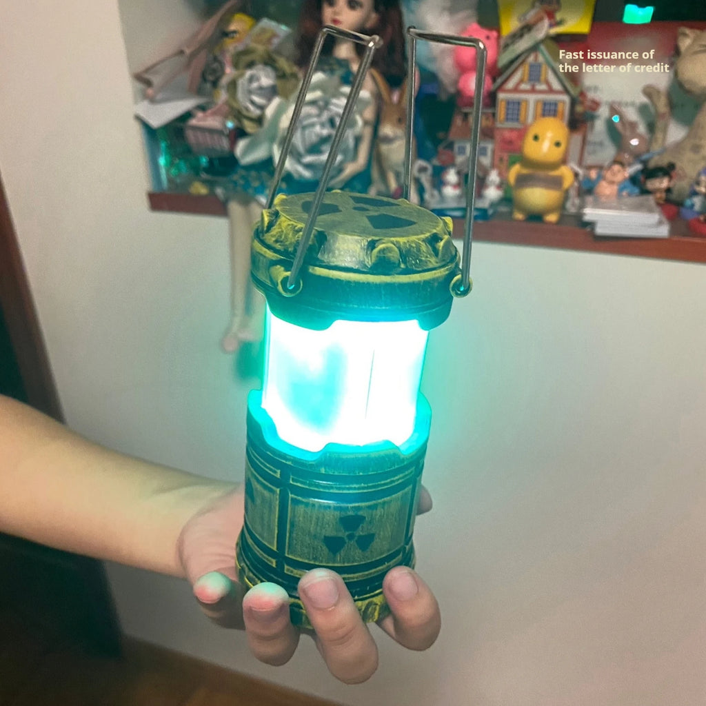 Mini Simulation Nuclear Reactor Lantern Gift Handheld Camping Light Halloween Gift Night Lamp Home Decor Ornaments