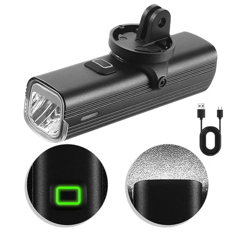 Aluminum Alloy Waterproof USB Rechargeable Bike Light 1200 Lumen Brightness For Night Riding-New