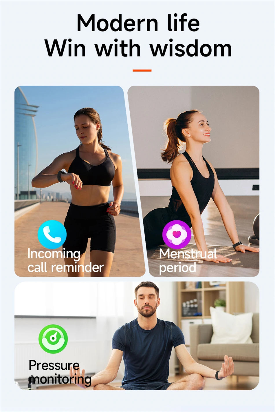 New Sport Fitness Tracker Smart Bracelet Men Women Heart Rate Sleep Monitor Pedometer Call Reminder Waterproof Smartwatch Band